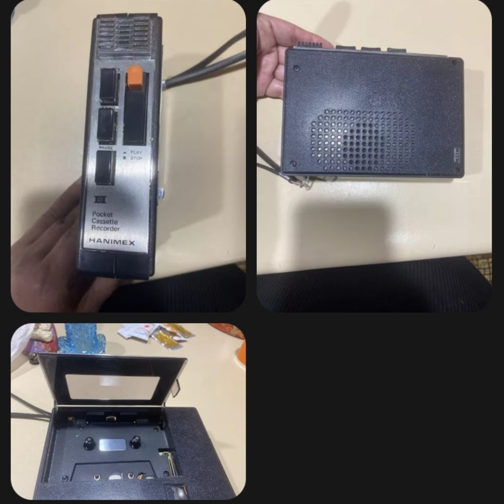 Hanimex Pocket Cassette Recorder w/ Case
